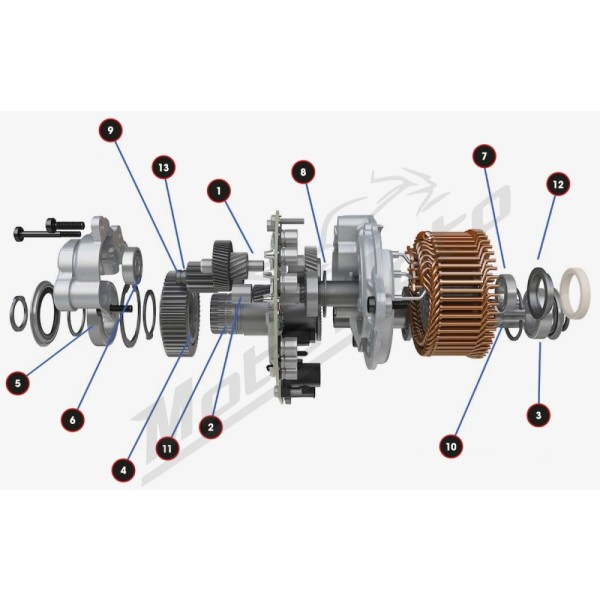 BLACK BEARING Bearing (7) for Motor Gen4 Bosch Cargo / Performance 2020-