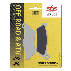 SBS 671CS Carbon Brake pad Aprilia / Benelli / BMW / Cagiva / GasGas / Harley Davidson / Husaberg / Husqvarna / KTM 125-700cc 92->