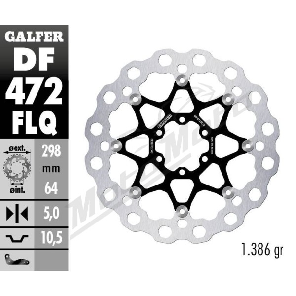 GALFER Brake Rotor Floating Cubiq Aprilia / Cagiva / Ducati / Indian 125-1200cc 87-24