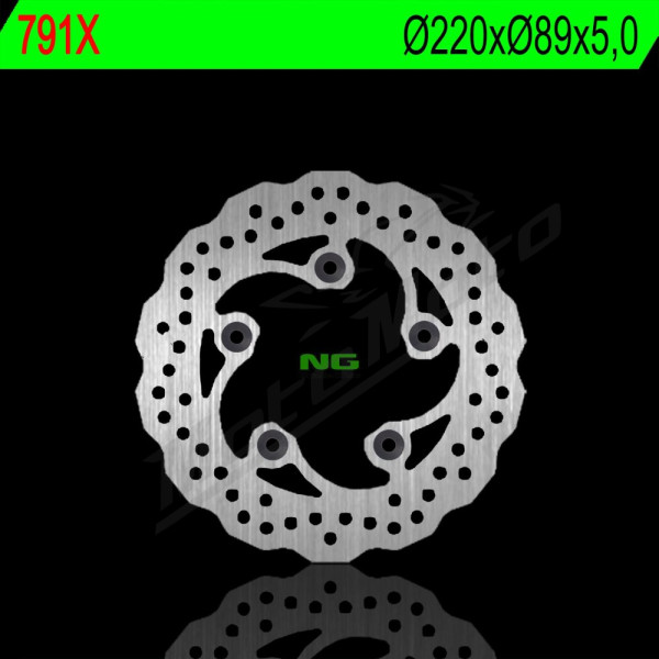 NG BRAKES Rear Brake Disc 220mm Suzuki GSX-R / SV / TL 600-1000cc 96-18