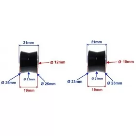 Rubber bushings 21/25x12x21 21x23x10x21 2pcs