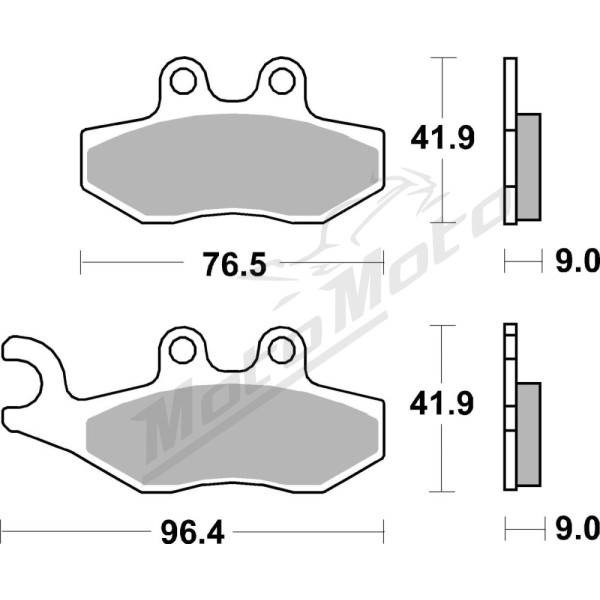 SBS MS Scooter Maxi 177MS Sintered Brake Pads Aprilia / Derbi / Gilera / Peugeot / Piaggio / Vespa 50-500cc 00-24