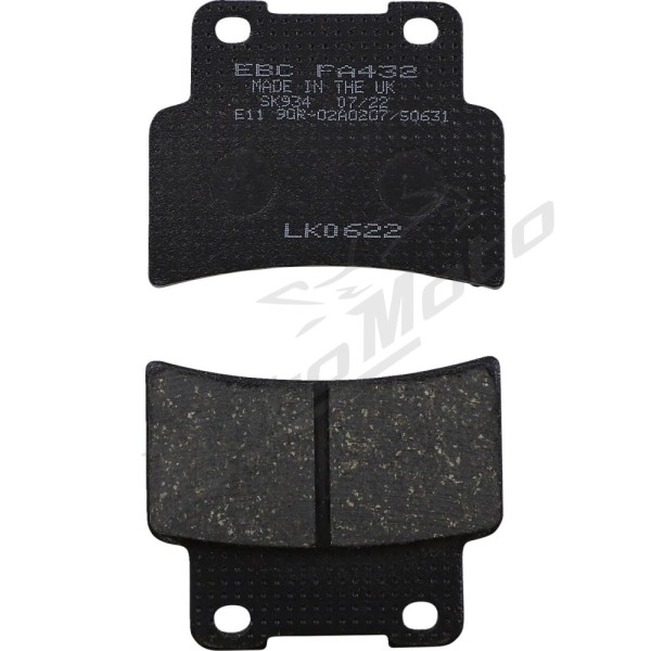EBC Organic Base "FA" Brake Pads APRILIA / YAMAHA 125-900cc 06-24