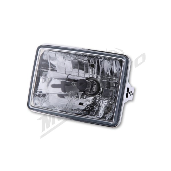 SHIN YO H4 insert 130 x 90mm, clear glass 12V 60/55W, parking light, E-gepr.