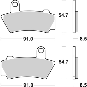 BREMBO Sintered Brake pads BMW R18 1800cc 21-24