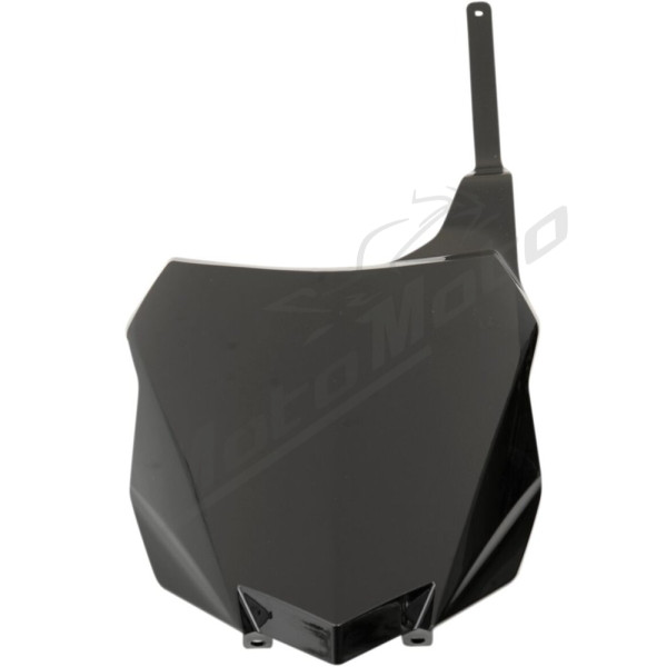 UFO Black FRONT NUMBER PLATE Kawasaki KXF 250-450cc 12-16