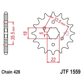 Front sprocket JTF1559