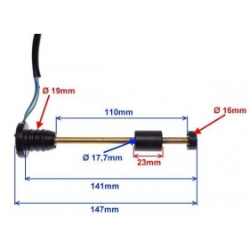 Oil level switch assy KINROAD MIKRON/ XT50QT-5 KOS/ ZONGSHEN MONSUN 50cc