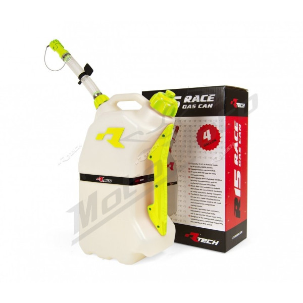 Racetech motorcycle rapid refueling canister 15l color red