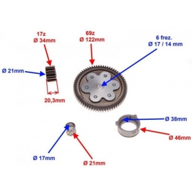 GEAR SET, PRIMARY DRIVE 4T