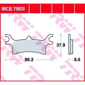 STABDŽIŲ TRINKELĖS TRW MCB798SI OFFROAD