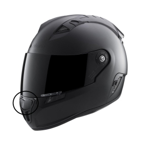 Schuberth SR1 button chin ventilation black glossy