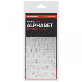 ALPHABET reflective velcro patches set