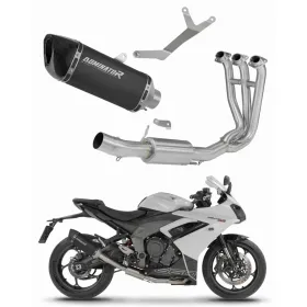 Dominator pilna išmetimo sistema HP6 BLACK + dB killer Triumph Daytona 660 24->