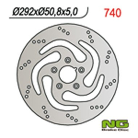 NG BRAKES Front Fixed Brake Disc 292mm Harley Davidson Electra / Fat 883-1340cc 78-99