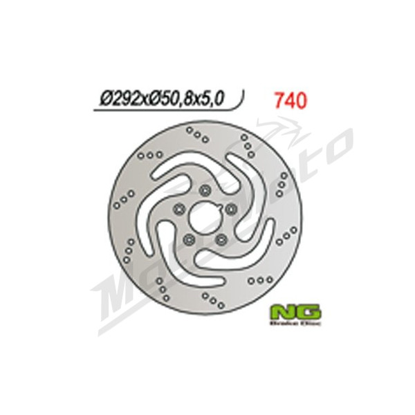 NG BRAKES Front Fixed Brake Disc 292mm Harley Davidson Electra / Fat 883-1340cc 78-99