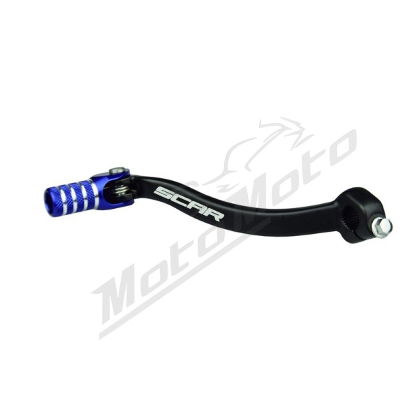 SCAR Shift Lever Matte Black/Blue Endpiece Yamaha 250-450cc 14-26