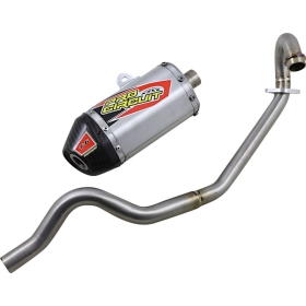 PRO CIRCUIT T-6 Exhaust System Stainless Steel/Aluminum/Carbon Fiber Kawasaki KLX 110 02-09
