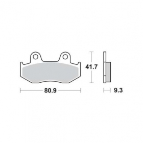 STABDŽIŲ TRINKELĖS FERODO FDB2119EF / MCB685 STANDARD ECO FRICTION