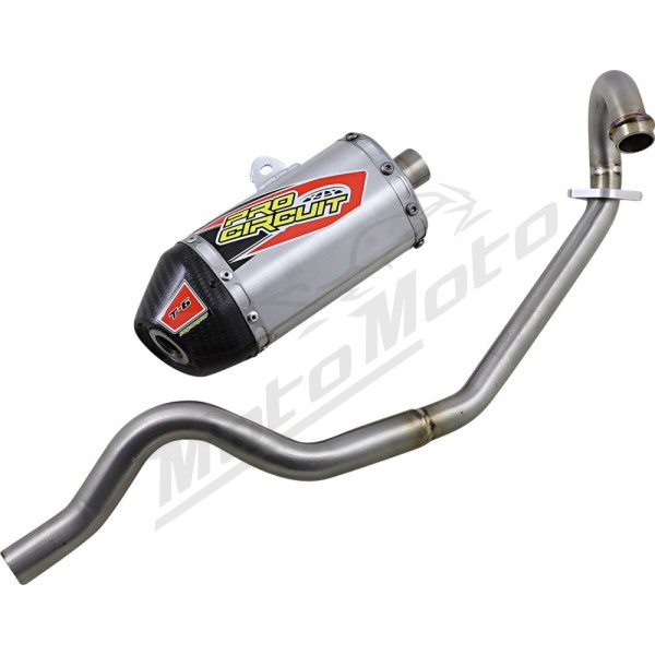 PRO CIRCUIT T-6 Exhaust System Stainless Steel/Aluminum/Carbon Fiber Kawasaki KLX 110 02-09