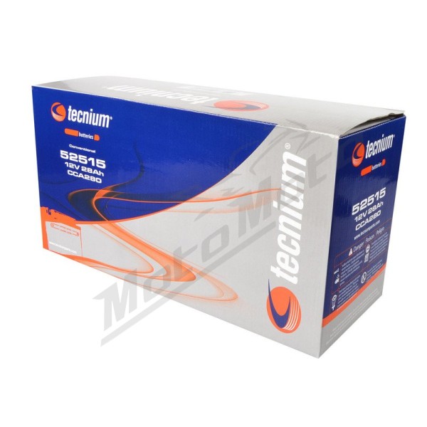 TECNIUM Battery Conventional with Acid Pack - 52515 12V 25Ah