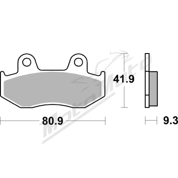 SBS HF Street Ceramic Brake Pads Front 125HF Honda CH / NHX / PS / SH 100-150 98-12