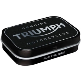 Mėtinių saldainių dėžutė TRIUMPH MOTORCYCLE SILVER 4vnt. 4x6x1,6cm