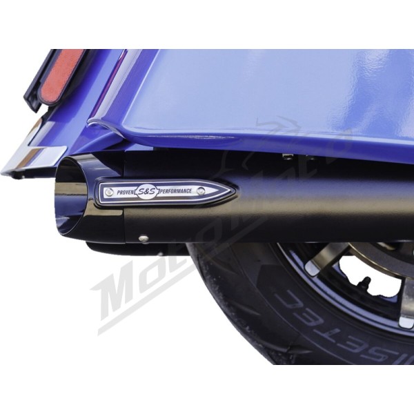 S&S CYCLE 4" Broadhead Slip-On Mufflers Indian Challenger / Chieftain 1768-1890cc 14-25