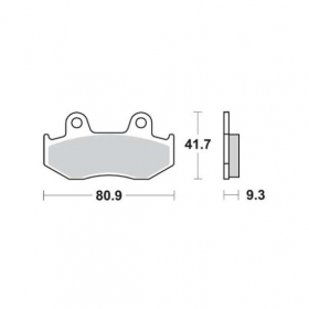 Brake pads MALOSSI MHR FT4034 / MCB685 SINTER SPORT