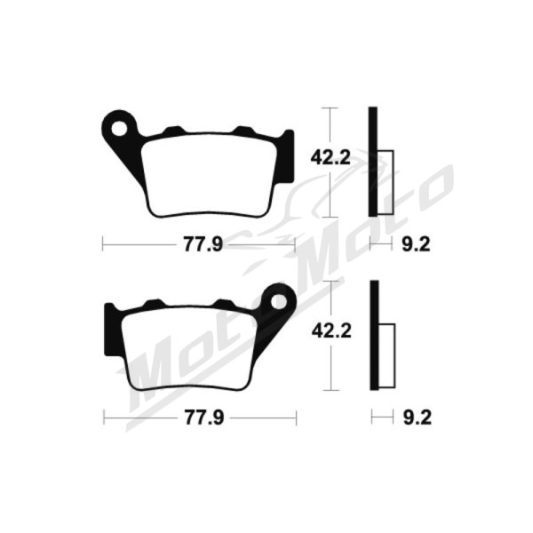 TECNIUM Street Performance Sintered Metal Brake pads MR175 Gas Gas / Triumph / Aprilia / BMW / KTM / CF Moto 125/1200 96-26