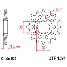 Front sprocket JTF1591