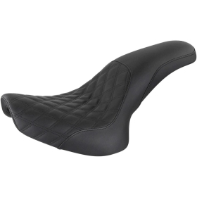 SADDLEMEN Profiler Lattice Stitch Seat Black Harley Davidson FLST / FLSTC / FLSTS / FXSTS / FXSTSI 1450-1690 00-07