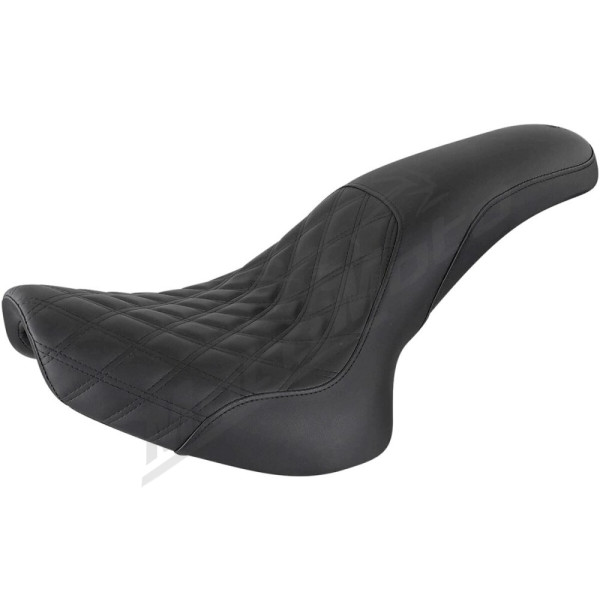 SADDLEMEN Profiler sėdynė juoda Harley Davidson FLST / FLSTC / FLSTS / FXSTS / FXSTSI 1450-1690 00-07