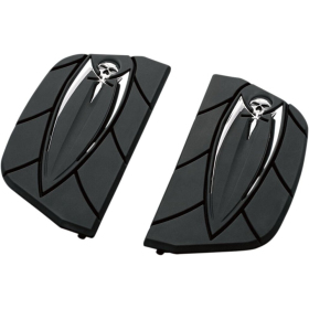 KURYAKIN Zombie Passenger Platform Inserts Harley Davidson FLD / FLH / FLHR / FLHTK / FLS / FLSTN 1340-1977 86-25 