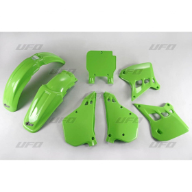 UFO Plastikų kompl. žalias Kawasaki KX 125 90-91