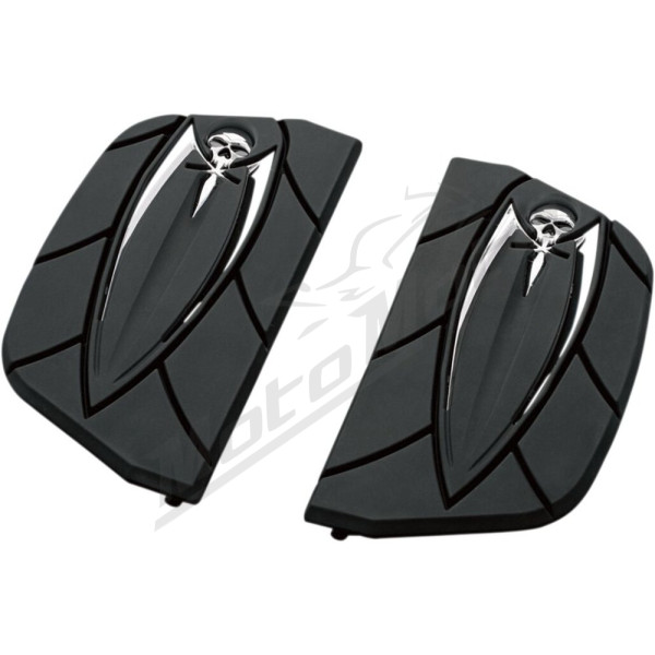 KURYAKIN Zombie Passenger Platform Inserts Harley Davidson FLD / FLH / FLHR / FLHTK / FLS / FLSTN 1340-1977 86-25 