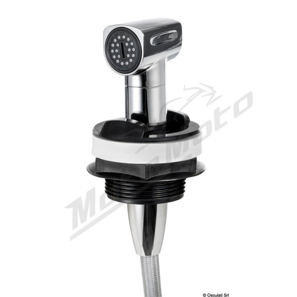 Osculati Saturn shower w/horizontal mixer Black 4m