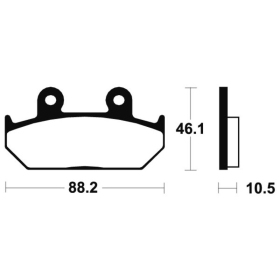 TECNIUM Street Performance Sintered Metal Brake pads - MF147 Cagiva / Honda 500-1500cc 88-02