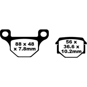 EBC SFA Brake Pads DERBI / KEEWAY / SYM / TGB 50-125cc 07-14