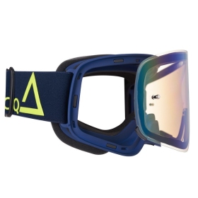 AMOQ Vision Magnetic Motocross / Snow Goggles Navy / Gold (Mirrorred Lens)