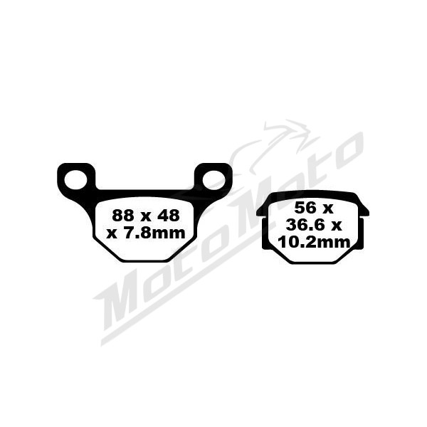 EBC SFA Brake Pads DERBI / KEEWAY / SYM / TGB 50-125cc 07-14