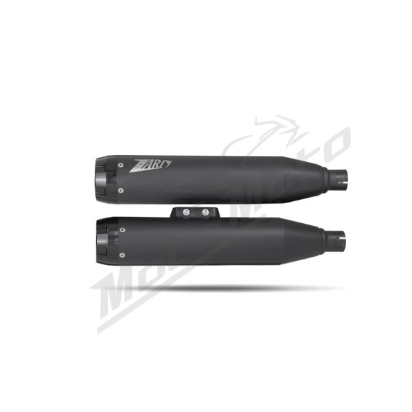 ZARD Overlapped Slip-Ons Mufflers Harley Davidson FLFB / FLFBS / FXBR / FXBRS 1750-1923cc 18-24