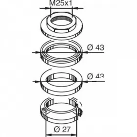 Fork bearing set BUZZETTI CPI ARGON / POPCORN / OLIVER