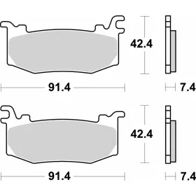 BREMBO Street Stabdžių trinkelės Aprilia / Ducati / KTM 990-1100 25-26