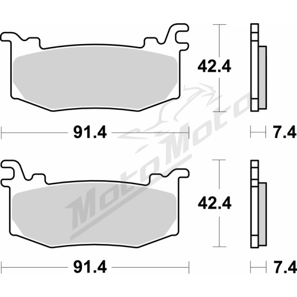 BREMBO Street Stabdžių trinkelės Aprilia / Ducati / KTM 990-1100 25-26