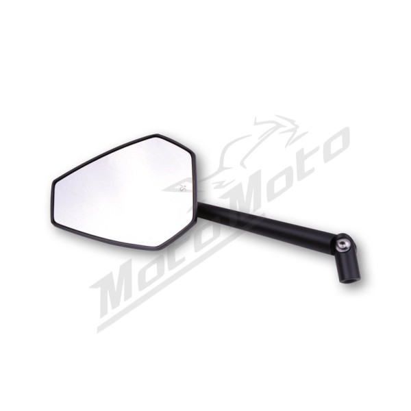 HIGHSIDER smart Handlebar Mirror Surface Black M10 (1pc) Aprilia / BMW / Ducati / Honda / Husqvarna / Kawasaki / KTM / Moto Guzzi / Royal Enfield / Suzuki / Triumph / Yamaha 125-1200cc 14-24