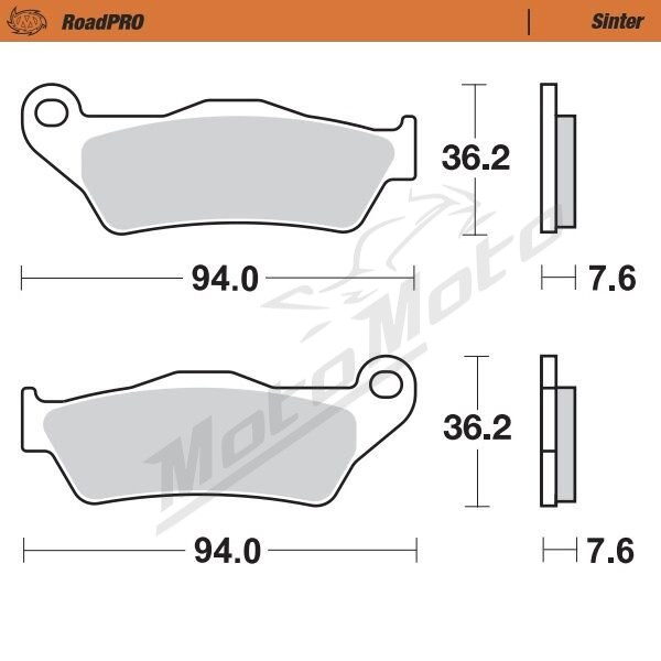 MOTO-MASTER Roadpro Front Brake Pads Aprilia / Honda / Triumph / KTM / Yamaha / Zero 125-1200 91-24