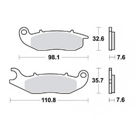 Brake pads MALOSSI MHR FT4162 / MCB818 SINTER SPORT