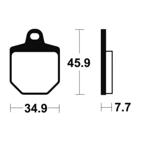 TECNIUM Racing MX/ATV Sintered Metal Brake pads MOR343  KTM SMR 450-560cc 07-14