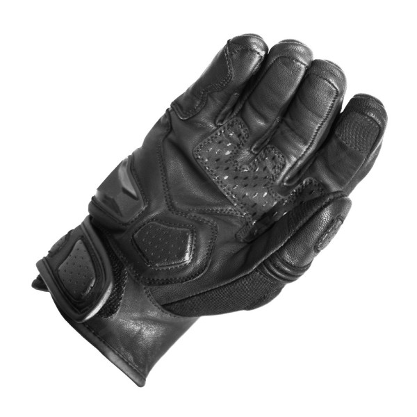 GARETH Fighter Leather Gloves Black